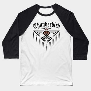Thunderbird Black Baseball T-Shirt